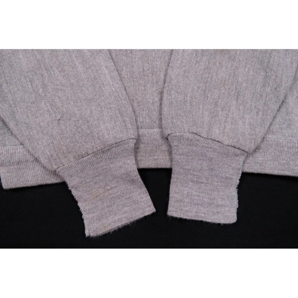 Vintage Izod Lacoste Gray Crocodile Acrylic Orlon Pullover Sweater M - Picture 4 of 6